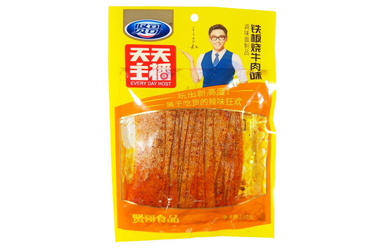 贤哥铁板烧牛肉面筋 130G